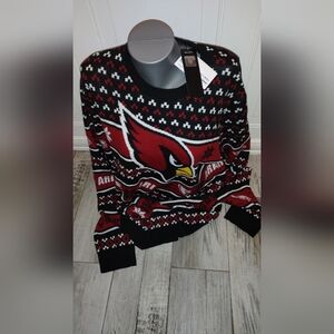 NFL Arizona Cardinals Black and Red Crewneck Sweater